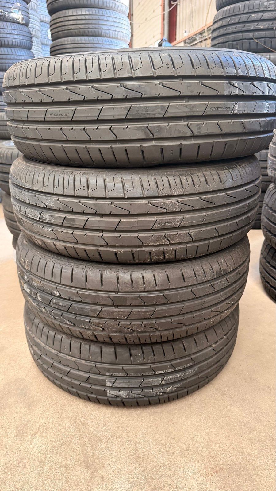 Set nieuwe Hankook zomerbanden 195/65 R15, 15 inch, Nieuw, Ophalen of Verzenden, Band(en)
