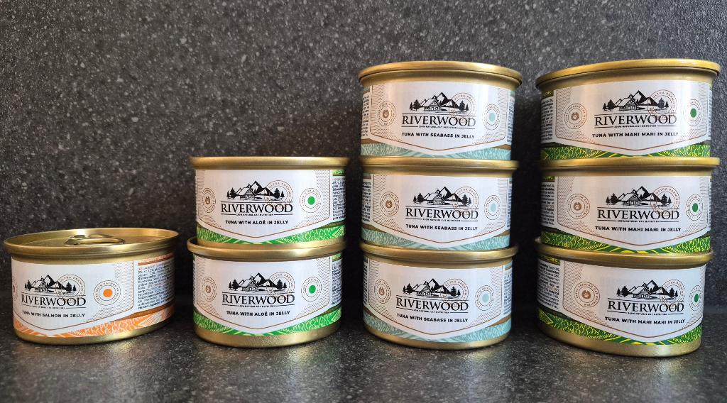 Riverwood natvoer kat, 9 blikjes, Dieren en Toebehoren, Dierenvoeding, Ophalen of Verzenden, Kat