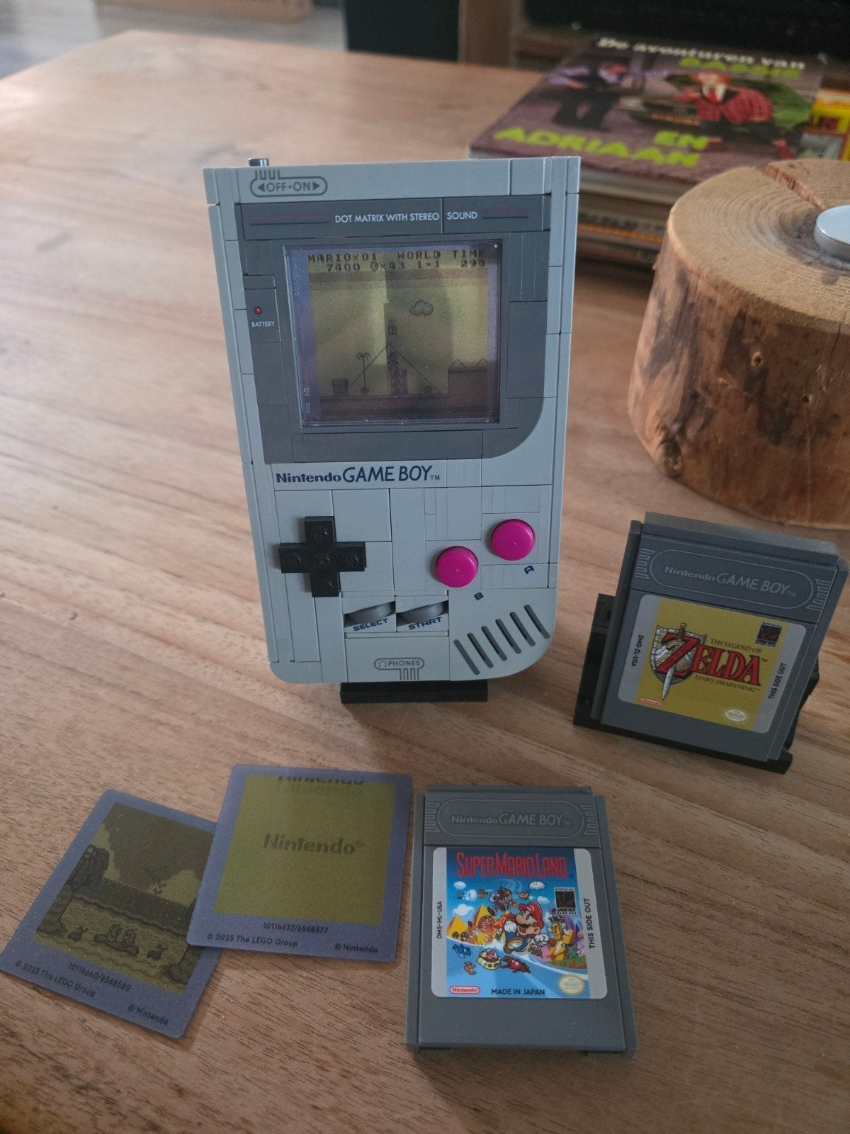 LEGO Nintendo Game Boy met Super Mario Land en Zelda, Spelcomputers en Games, 1 speler, Ophalen of Verzenden, Zo goed als nieuw