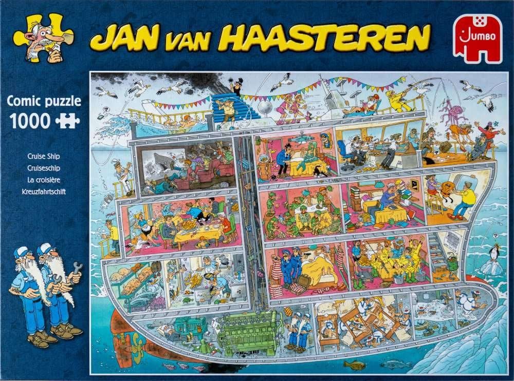 Jan van Haasteren - Cruiseschip, Ophalen, 500 t/m 1500 stukjes, Zo goed als nieuw, Legpuzzel