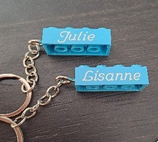 LEGO Sleutelhanger of LEGO Blokje Graveren, Overige thema's, Lego, Overige typen, Nieuw