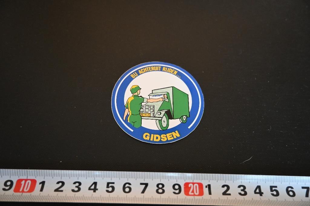 sticker Leger Landmacht Bij achteruit rijden gidsen  PMC288, Ophalen, Zo goed als nieuw, Sticker