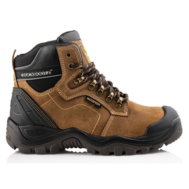 BuckBootz BSH009BR S3 Waterdichte Werkschoenen Bruin 40-47, Werkschoenendeal, Buckbootz, Nieuw, Ophalen of Verzenden