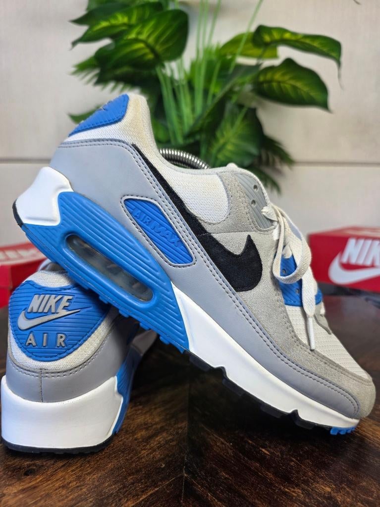 Nike Air Max 90 Pure Platinum Photo Blue maat 45, Blauw, Nike, Ophalen of Verzenden, Nike