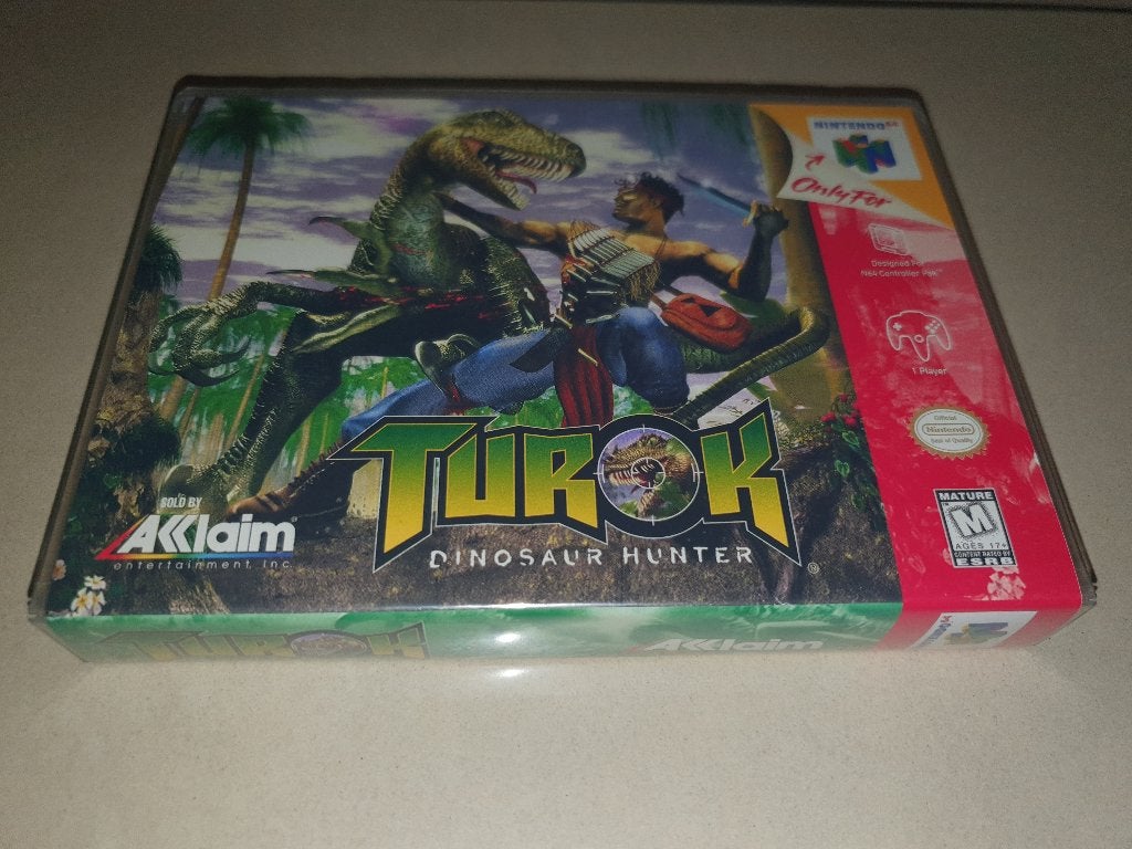 Turok Dinosaur Hunter N64 Game Case (2), Spelcomputers en Games, Games | Nintendo 64, Shooter, Verzenden, 1 speler, Zo goed als nieuw