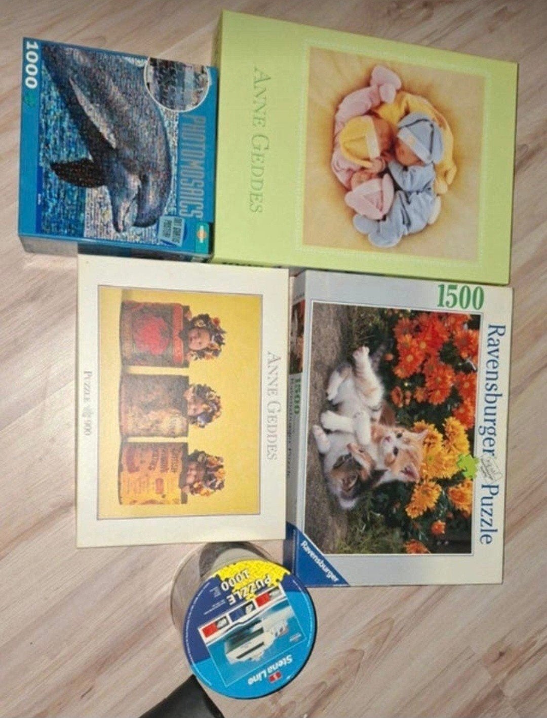 5 complete puzzels, 900-1500, Ophalen of Verzenden, 500 t/m 1500 stukjes, Gebruikt, Legpuzzel