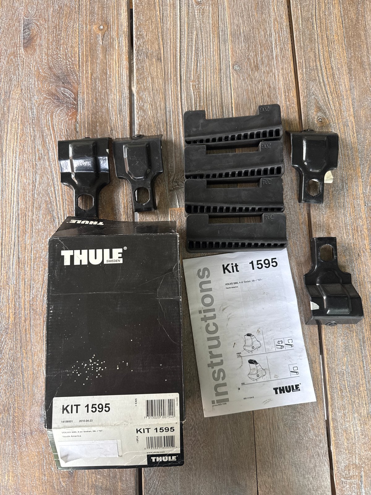 Thule Kit 1595 voor Volvo S80 -> 2006, Ophalen of Verzenden, Gebruikt