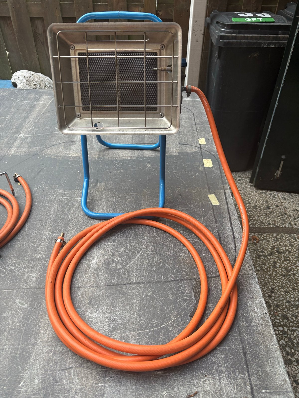Gas kachel / verwarming met gasslang, Ophalen of Verzenden, Gebruikt
