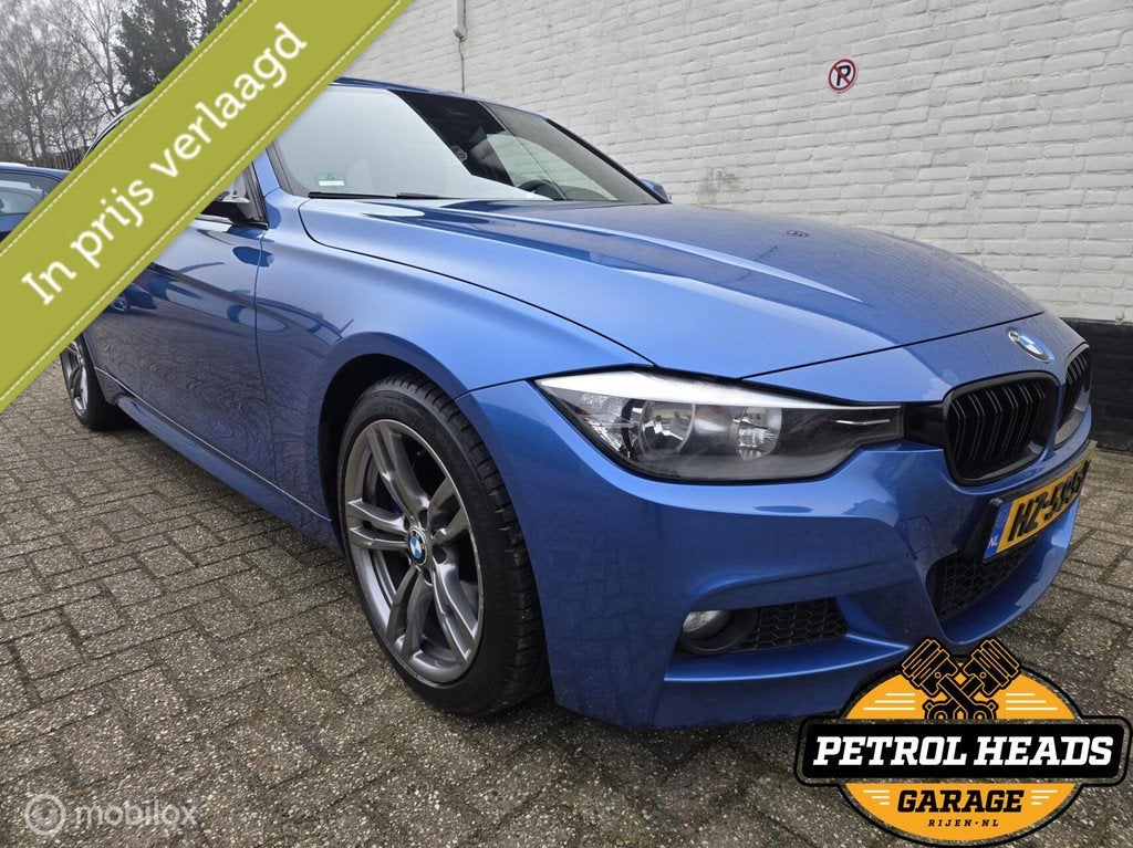 BMW 3-serie Touring 316i High Ex AUT| M sport |ESTORIL BLAUW, Auto's, BMW, Automaat, Automatische klimaatregeling, Gebruikt, 4 cilinders