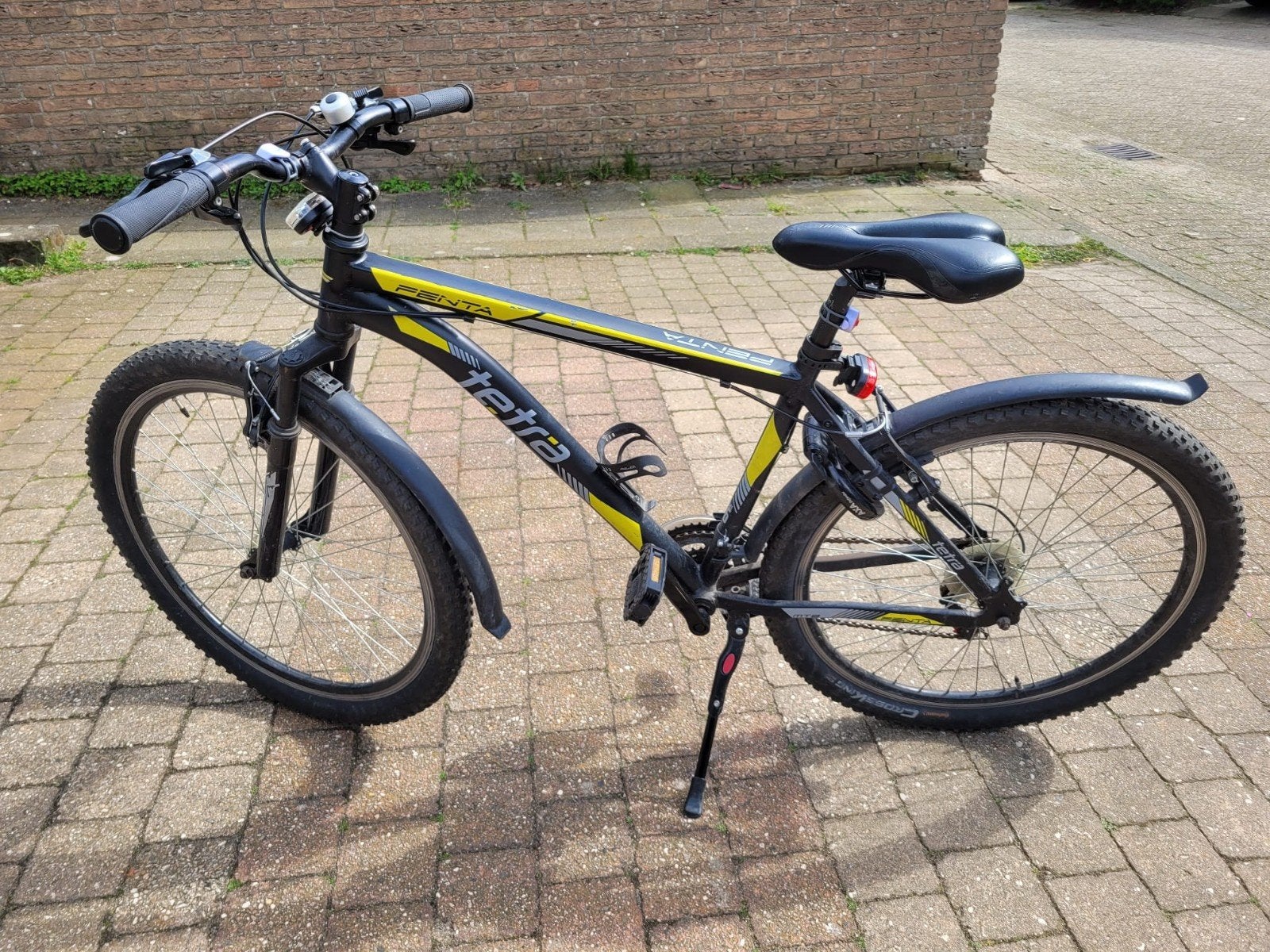 Tetra Penta Mountainbike - Zwart/Geel 26 inch, Fietsen en Brommers, Ophalen, Gebruikt, Overige merken