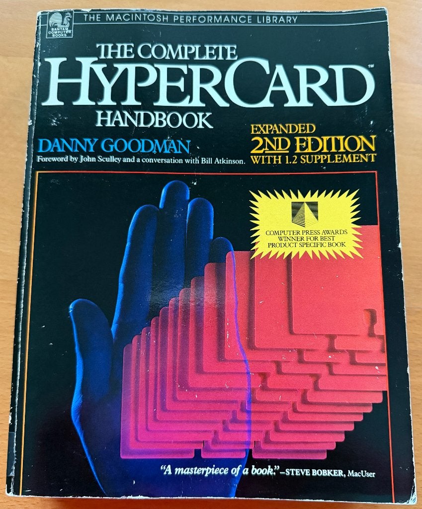 Vintage Apple Hypercard Handbook, Ophalen of Verzenden, Gelezen, Software