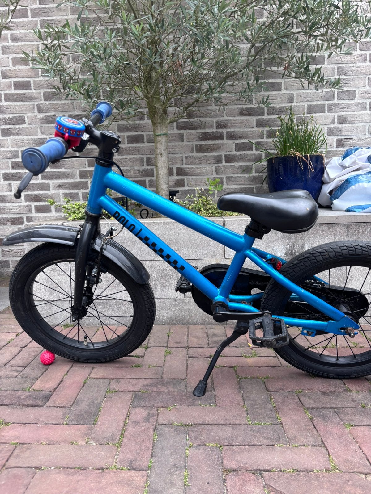 Crossfiets blauw, Ophalen, Gebruikt, Staal, Minder dan 16 inch