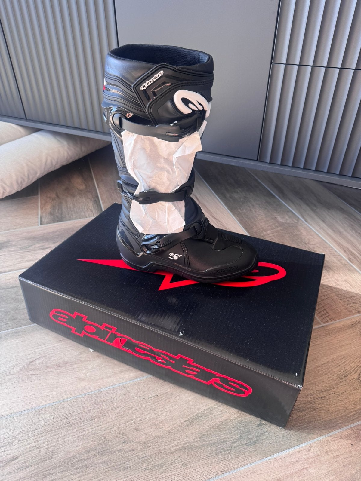 Nieuwe Alpinestars Tech 3 maat 42, Motoren, Ophalen, Nieuw met kaartje, Laarzen