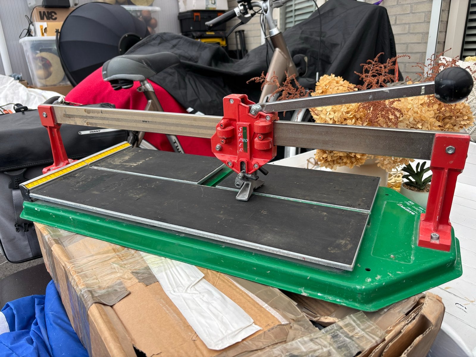 Tegelsnijmachine tot 60cm, Ophalen of Verzenden, Gebruikt, Snijgereedschap
