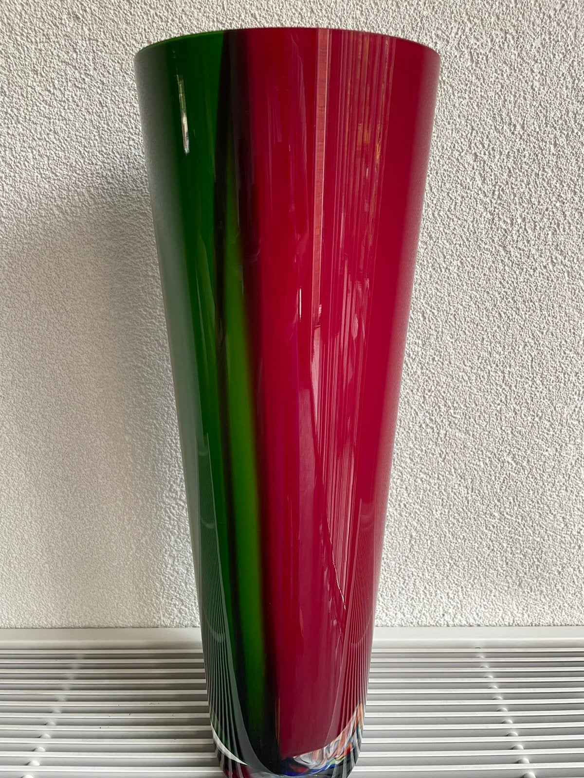 Vaas Murano style hoog 50 cm mond geblazen glas, Ophalen, Zo goed als nieuw, Glas