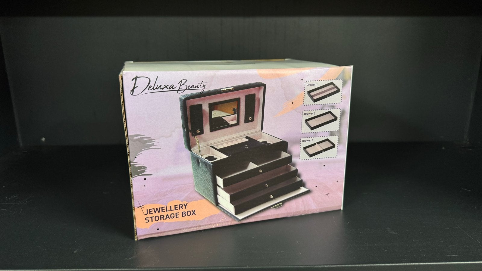 Deluxa Beauty Sieraden Opbergdoos met Spiegel en Lades, Ophalen of Verzenden, Nieuw