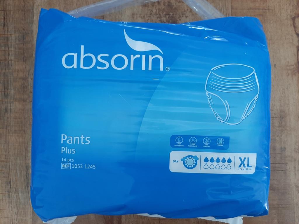 Absorin XL broek, Ophalen