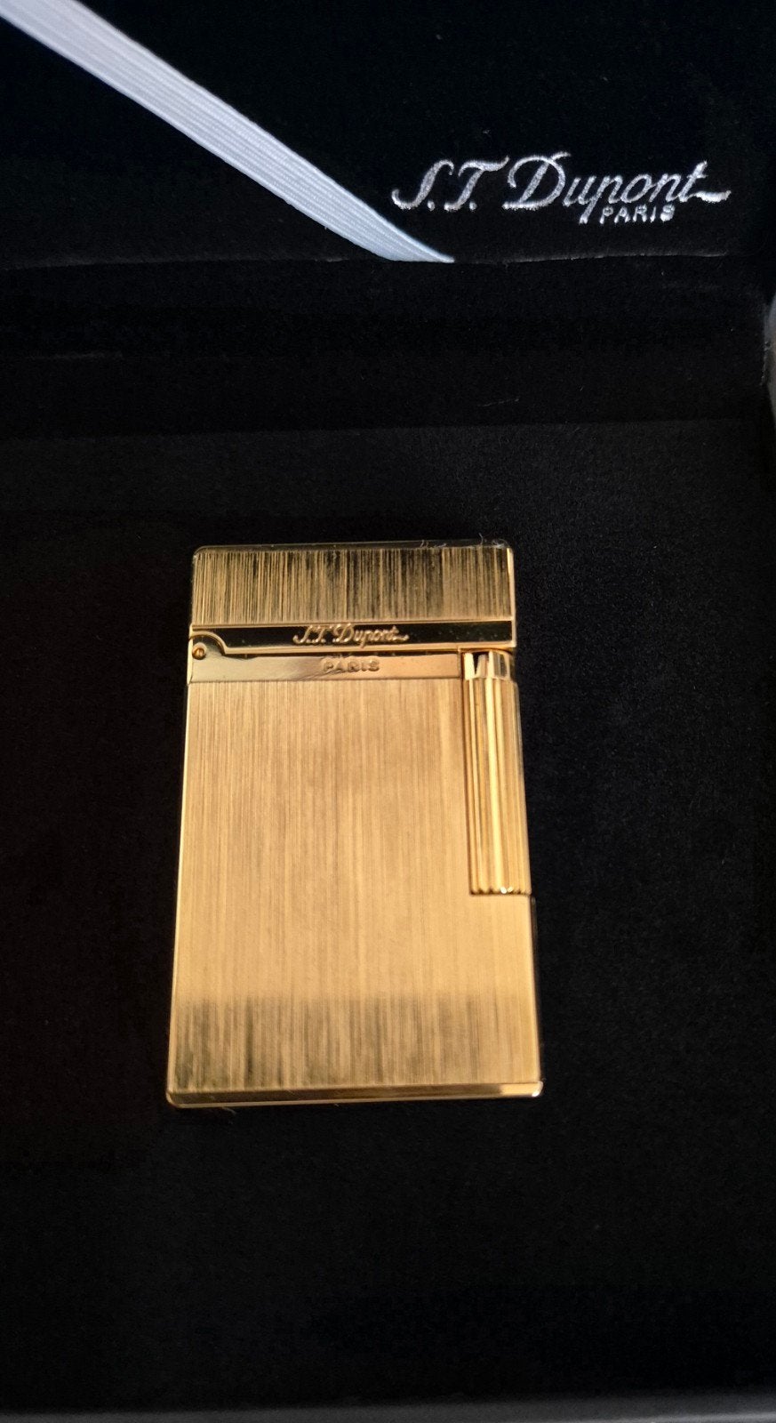 mooie gouden S.T Dupont aansteker, Ophalen, Zo goed als nieuw, Aansteker