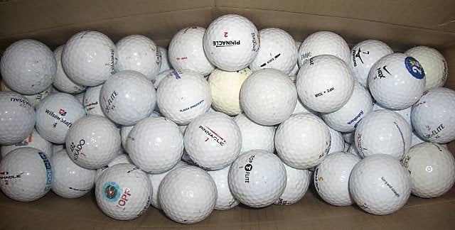 Te koop: 100 prima golfballen, Sport en Fitness, Golf, Ophalen, Gebruikt, Bal(len)
