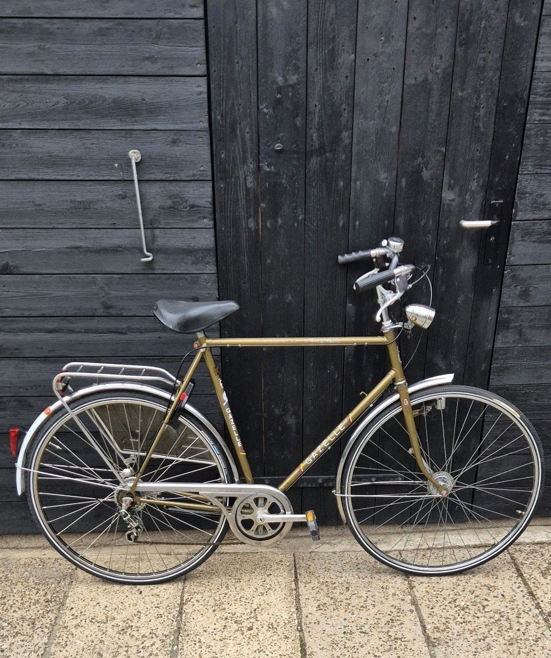Gazelle Tour de France – Klassieke herenfiets – Goudkleurig, 57 tot 61 cm, Ophalen, Gebruikt, Gazelle