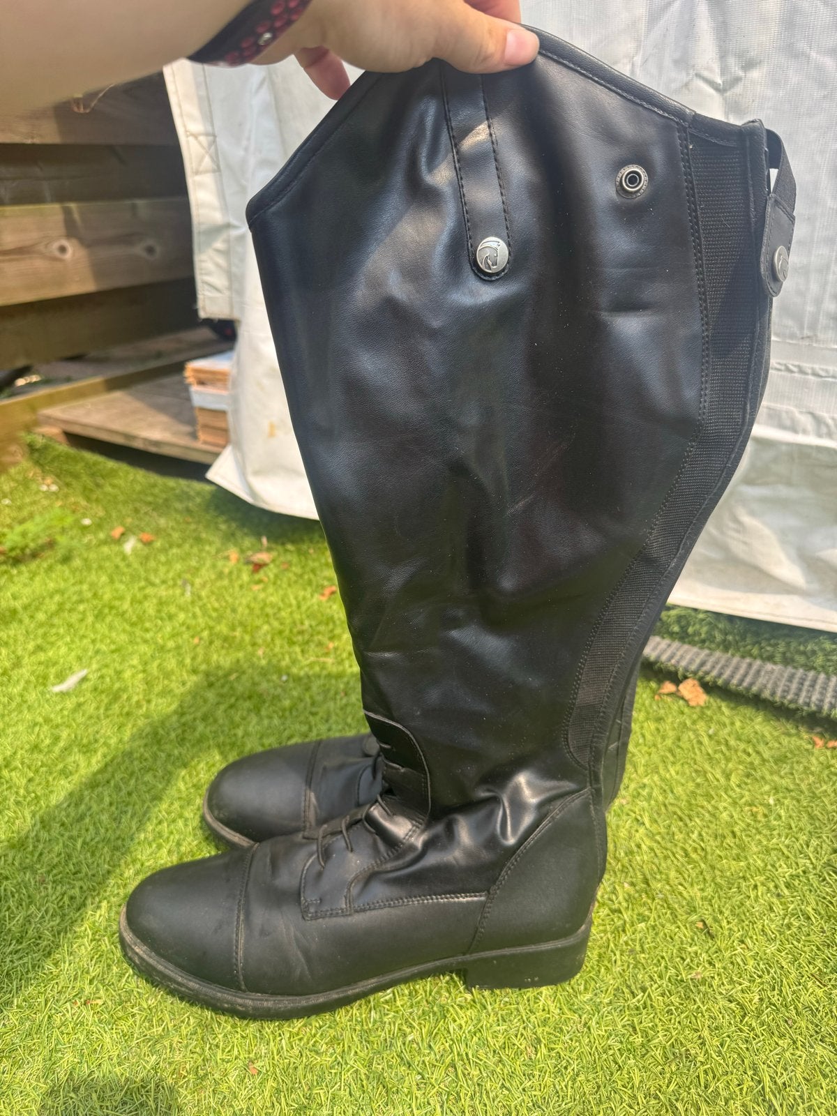 Stoere paardrijlaarzen, Dieren en Toebehoren, Verzenden, Zo goed als nieuw, Dressuur, Schoeisel