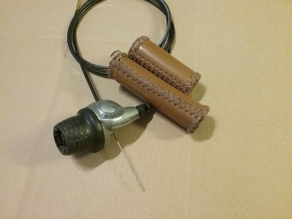 7 speed shifter grip, Gebruikt, Leer, Ophalen of Verzenden, Overige typen