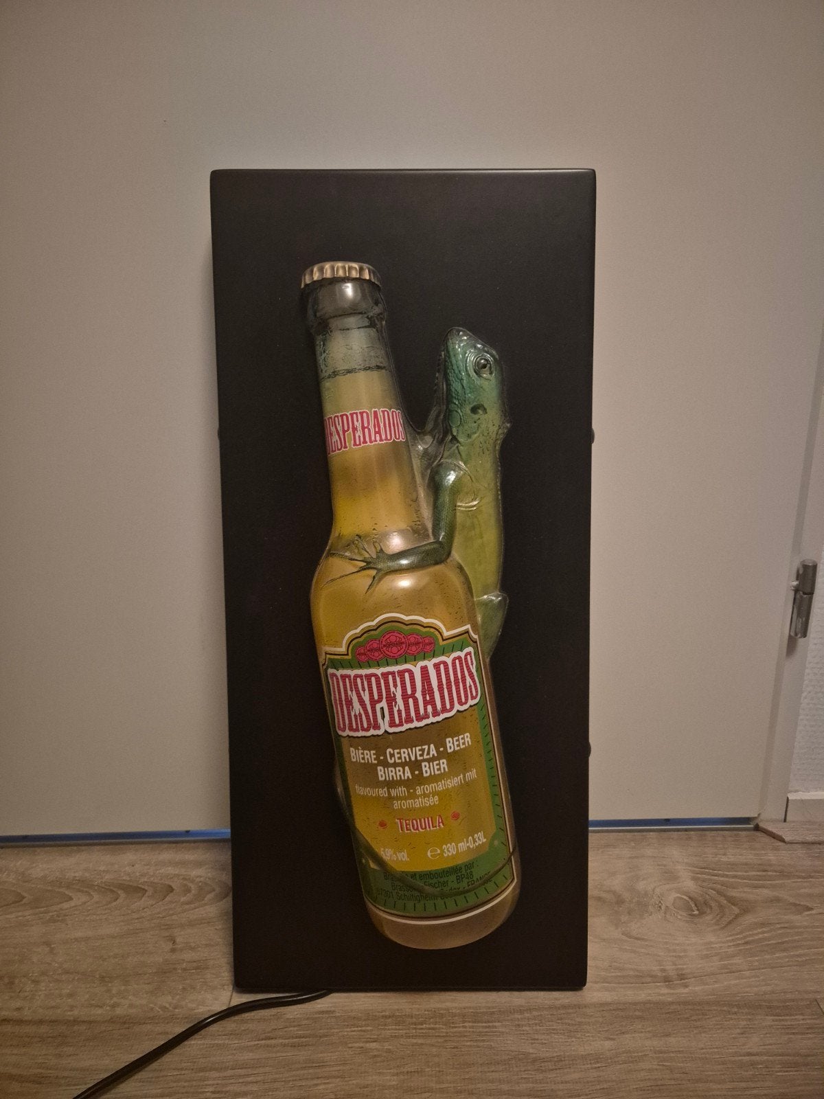 Vintage Desperados Lichtbak - Uniek Reclameobject, Ophalen of Verzenden, Gebruikt, Lichtbak of (neon) lamp