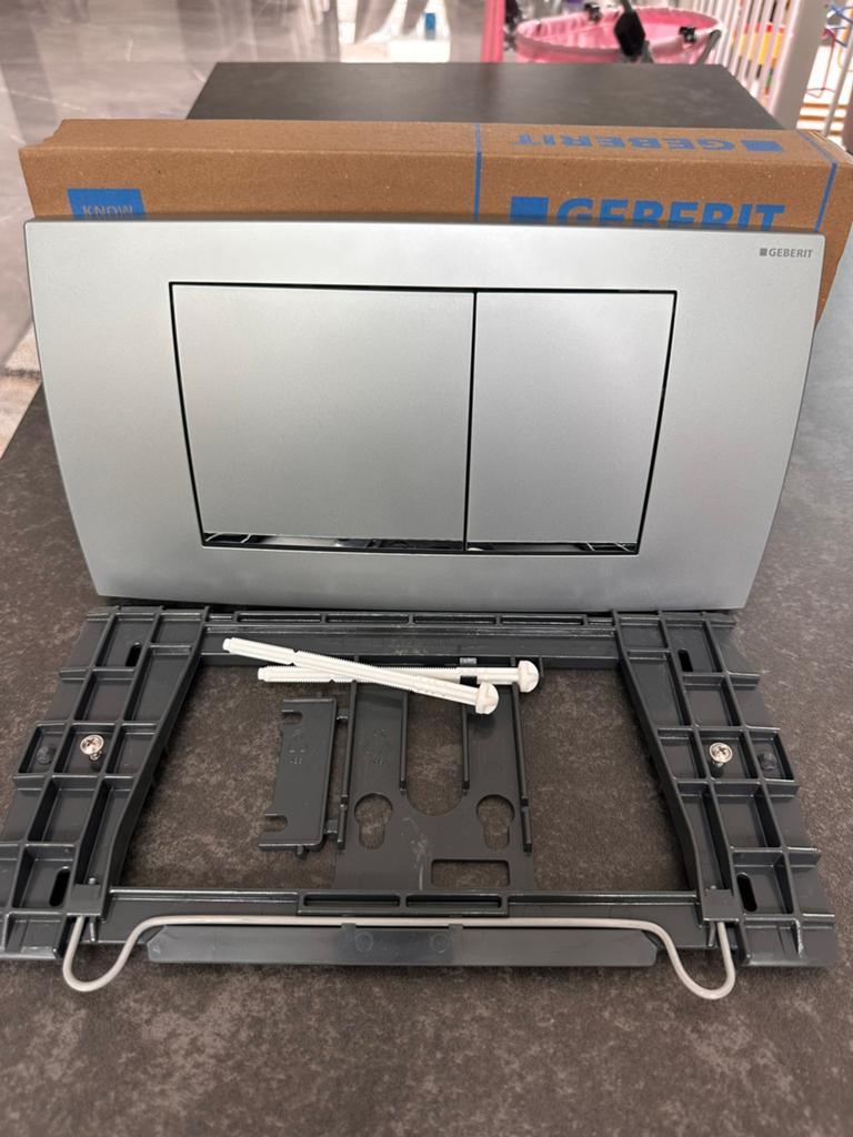 Geberit bedieningsplaat / drukplaat Geberit Twinline30, Ophalen, Nieuw, Chroom, Toilet