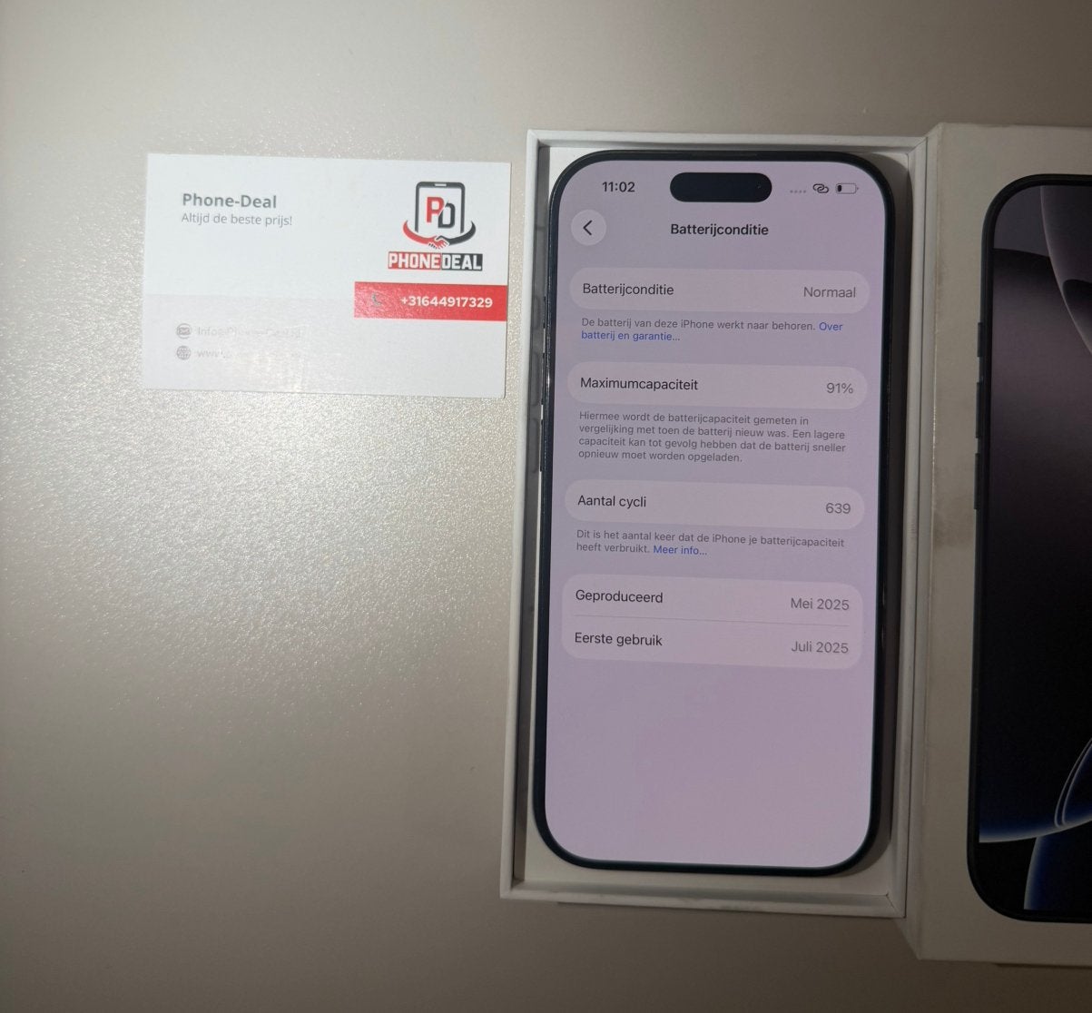 iPhone 16 pro 256 gb zwart factuur + Garantie, Telecommunicatie, Apple, Apple, Zwart, Nieuw