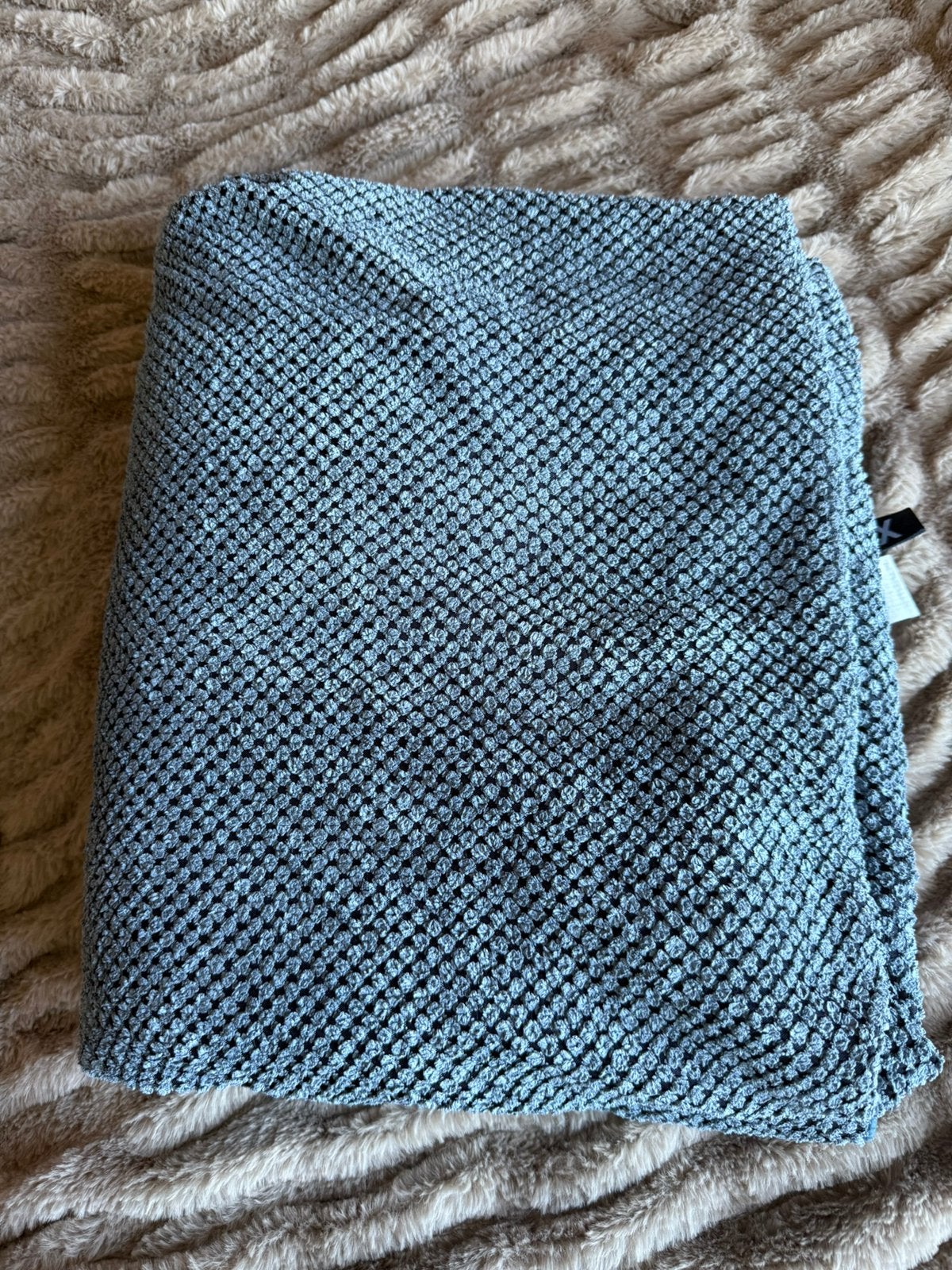 Deken 160 bij 130, Ophalen, Zo goed als nieuw, Blauw, Deken
