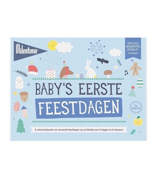 Milestone- 6 Mijlpaalkaarten Baby's Eerste Feestdagen- NIEUW, Ophalen of Verzenden, Nieuw, Kraamcadeau