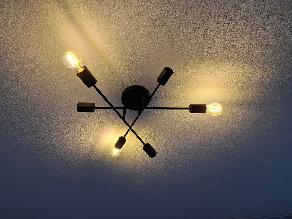 Lamp, Ophalen, Zo goed als nieuw, Metaal, Industrieel