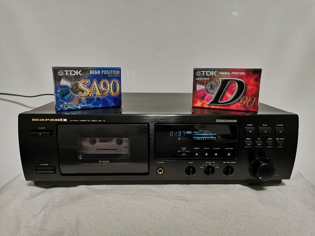 Marantz SD-63 SERVICED!  3 HEAD  Cassette Deck + 2 Cassettes, Audio, Tv en Foto, Cassettedecks, Ophalen of Verzenden, Enkel, Marantz