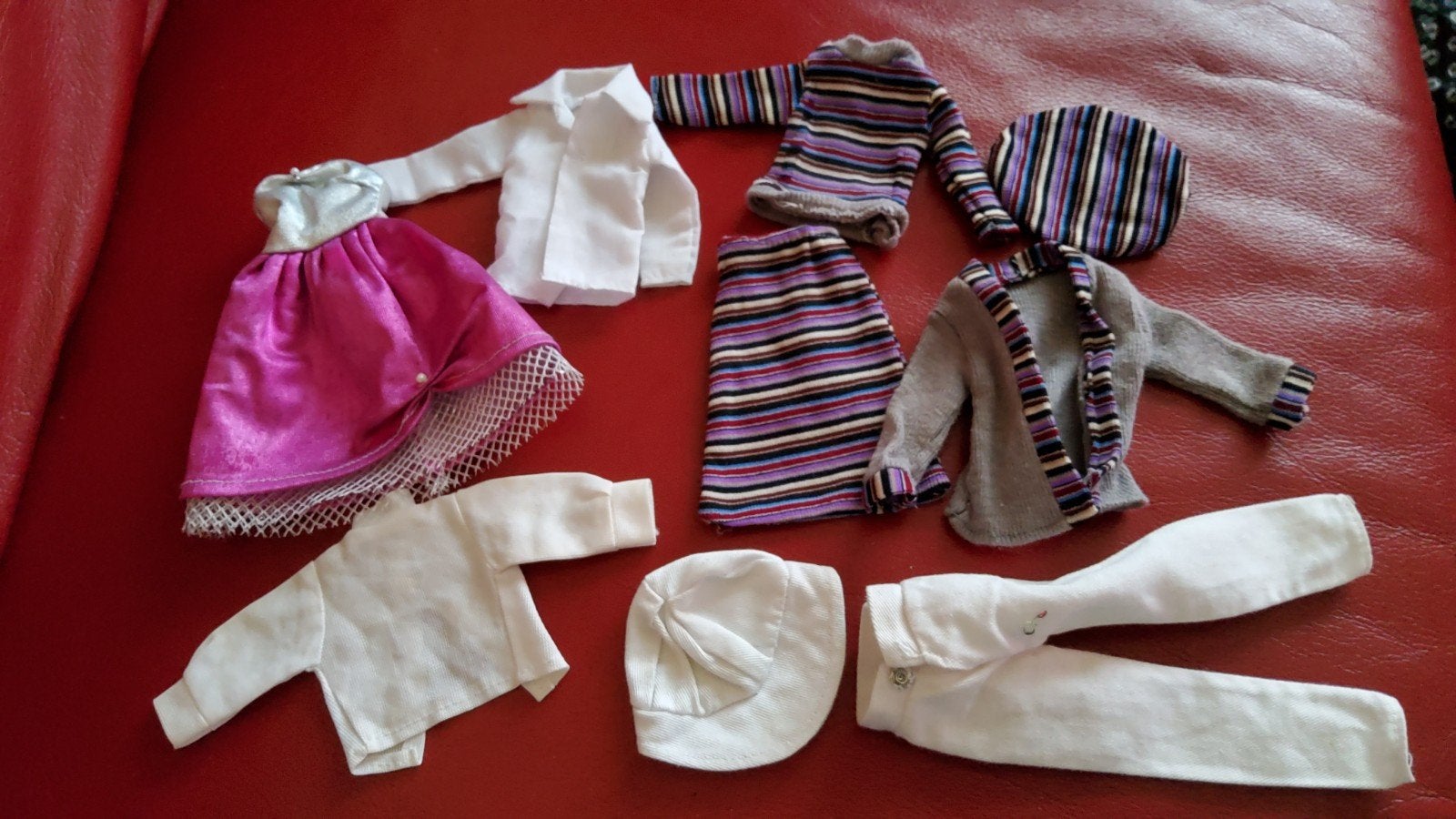 Vintage Barbie Sindy Fleur outfit pet 1246 Purple Checked