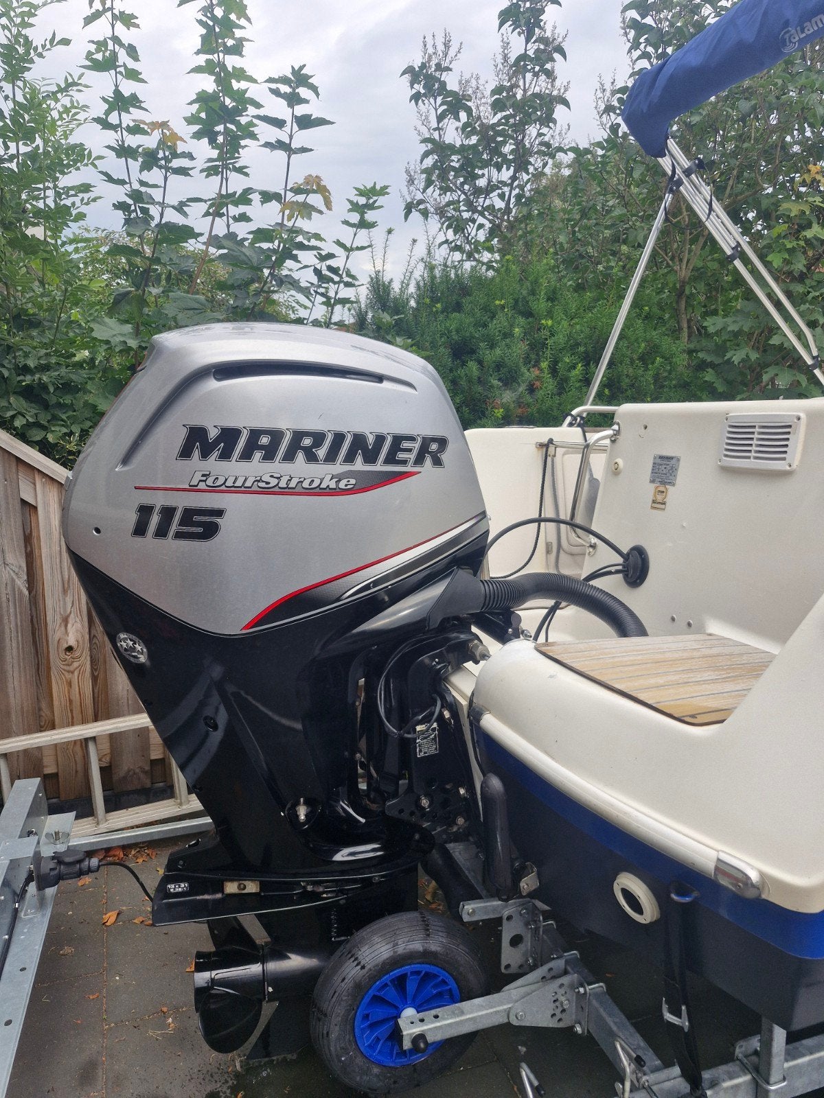 Mercury 115pk 4 Takt buitenboord motor, Ophalen, Viertaktmotor, Zo goed als nieuw, 30 pk of meer