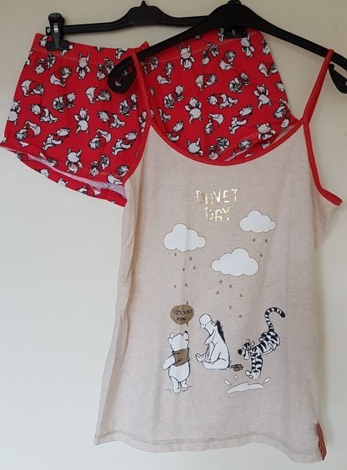 Disney / Winnie the Pooh shortama maat L zgan, Disney, Ophalen of Verzenden, Zo goed als nieuw, Maat 42/44 (L)