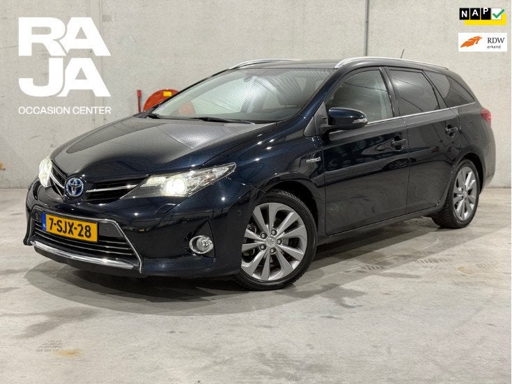 Toyota Auris Touring Sports 1.8 Hybrid Lease Pro NAP UNIEK J, Auto's, Toyota, Euro 5, Zwart, Blauw, 1798 cc