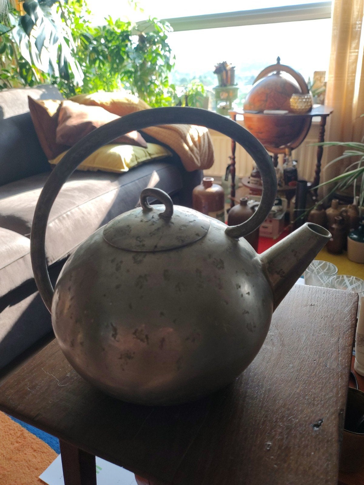 Skurdal Pewter Theepot - Mid-Century Modern Noors Tin E10, Antiek en Kunst, Antiek | Tin, Ophalen of Verzenden