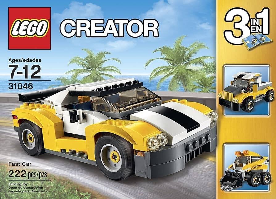 Lego Creator 31046 - 3-in-1 Snelle wagen, Gebruikt, Lego, Ophalen of Verzenden, Inclusief instructies