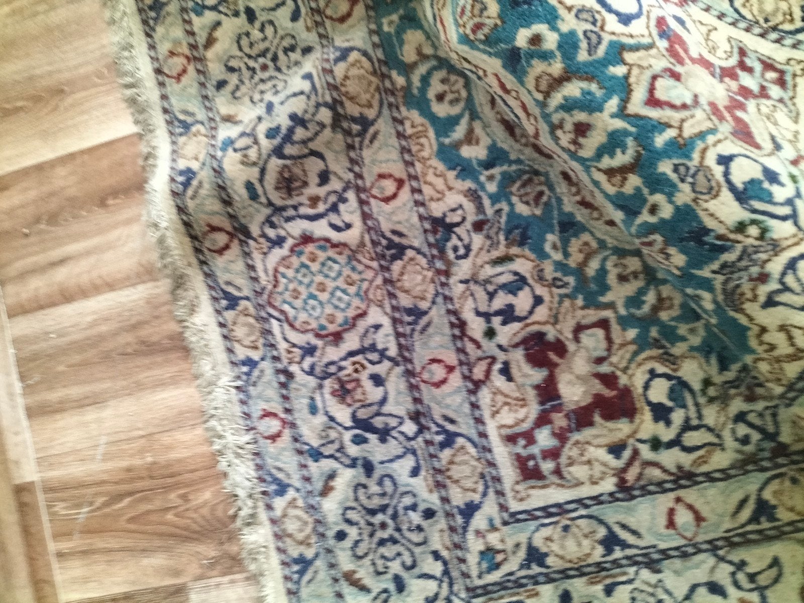 Prachtig Perzisch tapijt met klassiek patroon, Huis en Inrichting, Gebruikt, Blauw, 150 tot 200 cm, 200 cm of meer