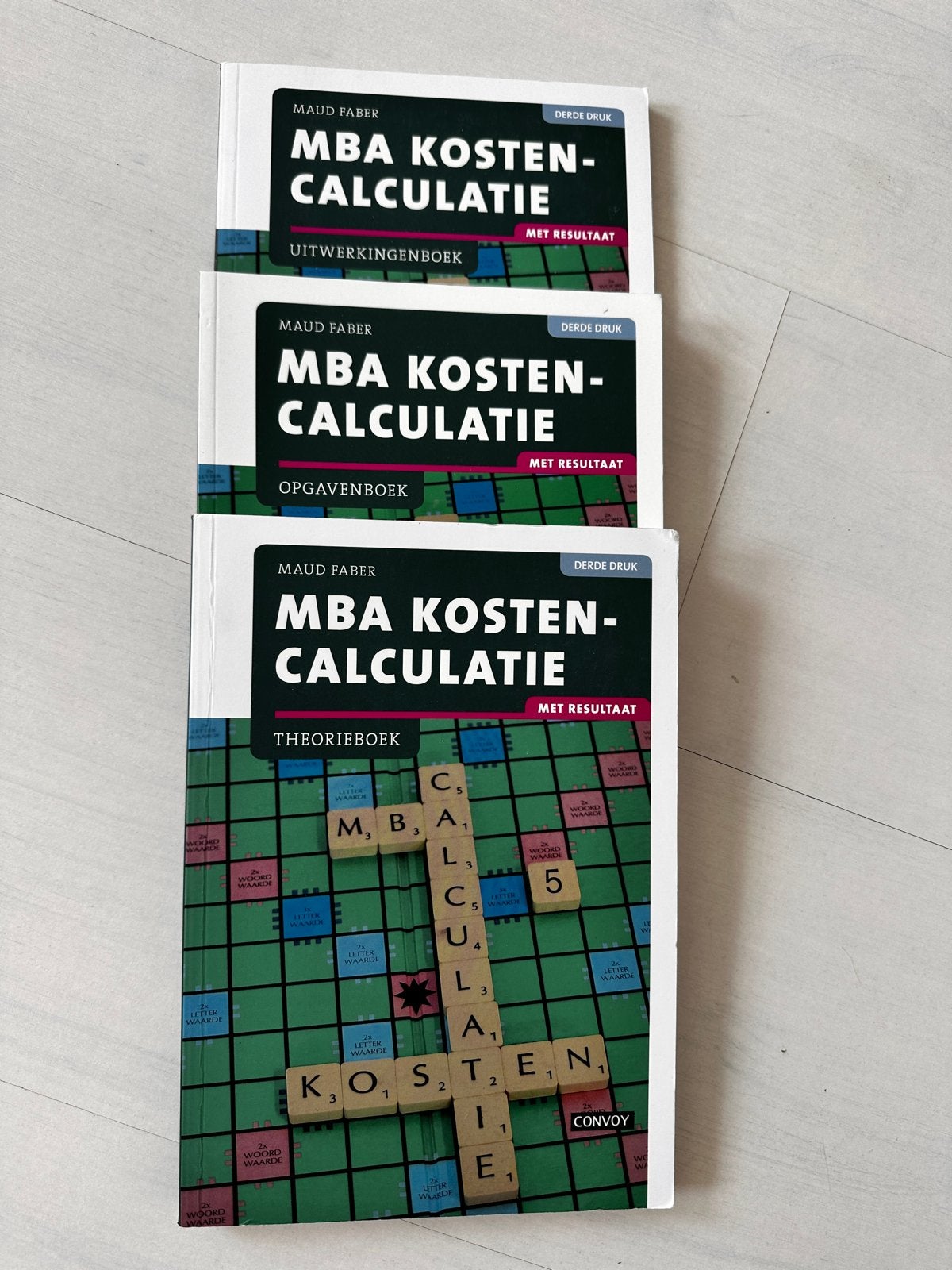 MBA Kosten-Calculatie Boeken (3e druk) - Complete Set, Ophalen of Verzenden, Gamma, Zo goed als nieuw, HBO