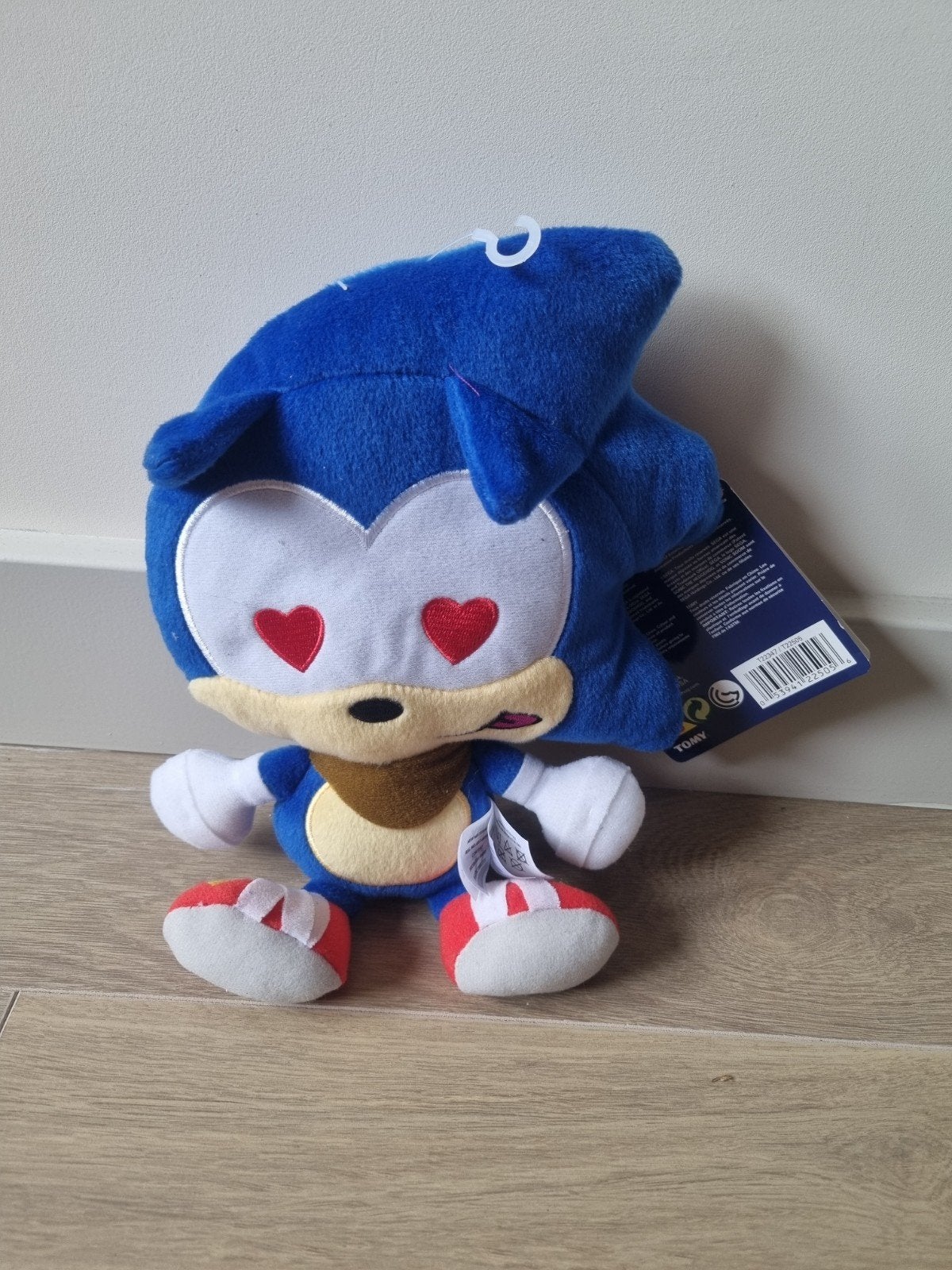 Sonic the Hedgehog knuffel met hartjesogen - Sonic Boom, Overige karakters, Overige typen, Blauw, Nieuw