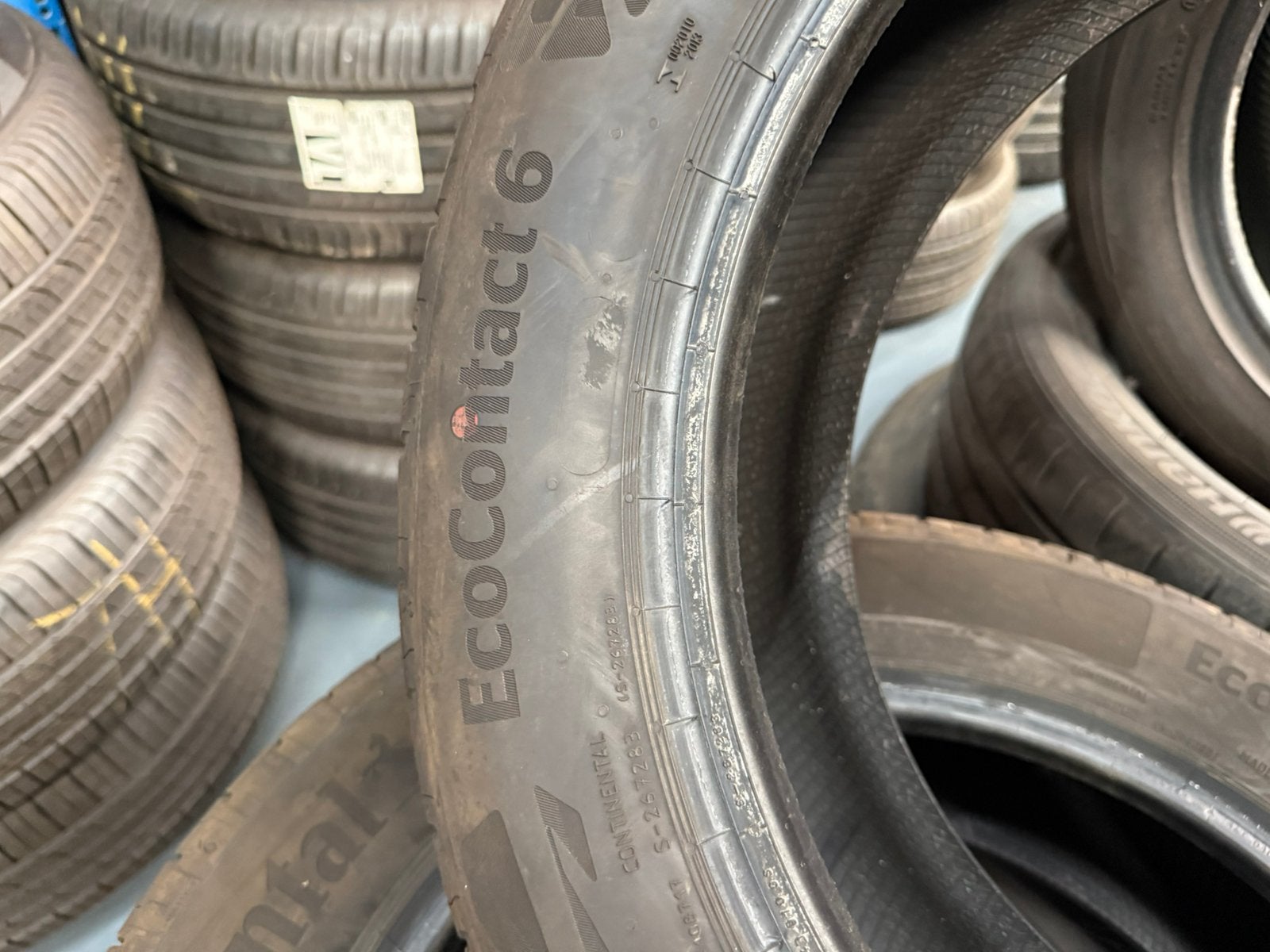 4x 215 55 17 94V Continental Ecocontact 6 Demo NIEUW DOT2023, 215 mm, Nieuw, 17 inch, Ophalen of Verzenden