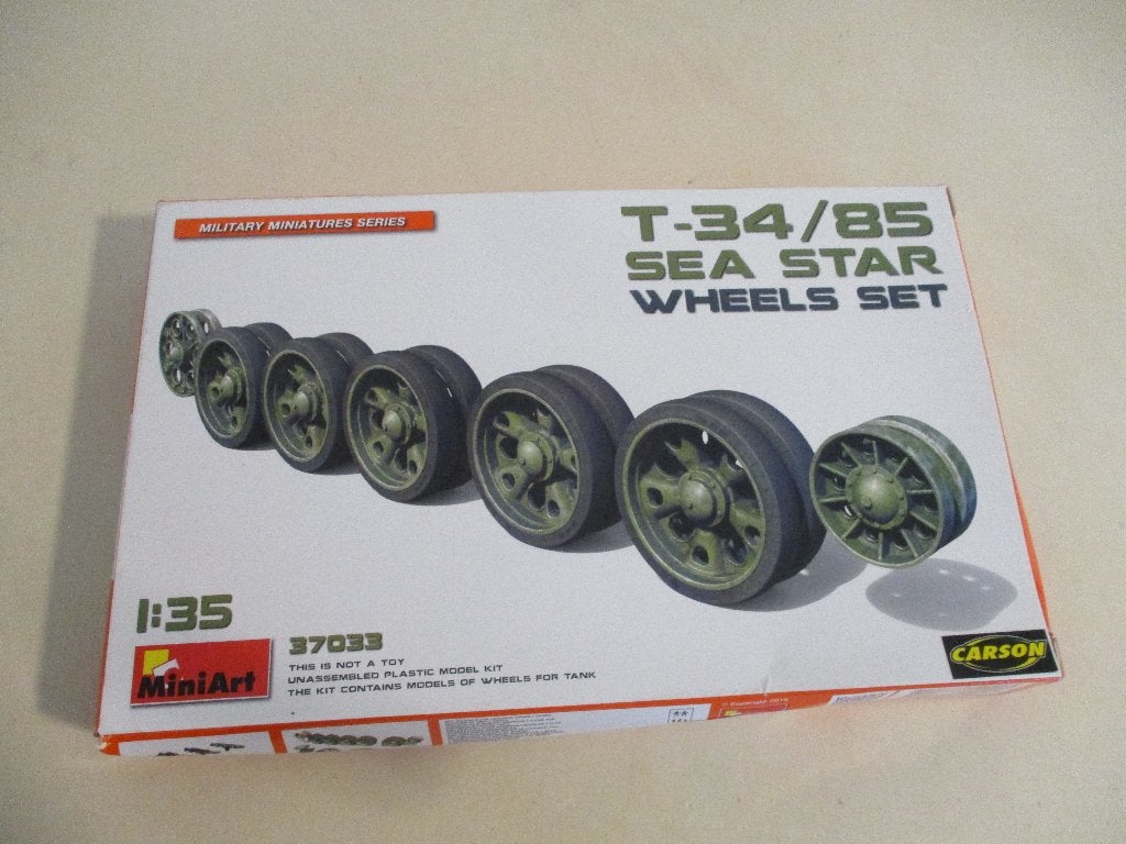 Miniart T-34/85 sea star wheel set, Overige merken, Tank, 1:32 tot 1:50, Ophalen of Verzenden