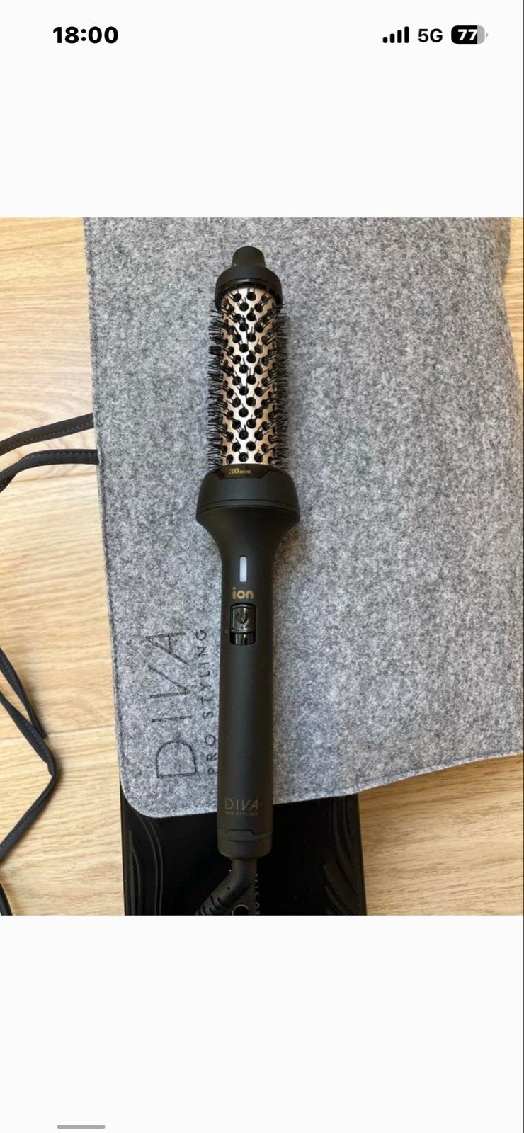 Diva Pro Styling Ionische ceramic hotbrush 30mm, Sieraden, Tassen en Uiterlijk, Uiterlijk | Haarverzorging, Ophalen of Verzenden