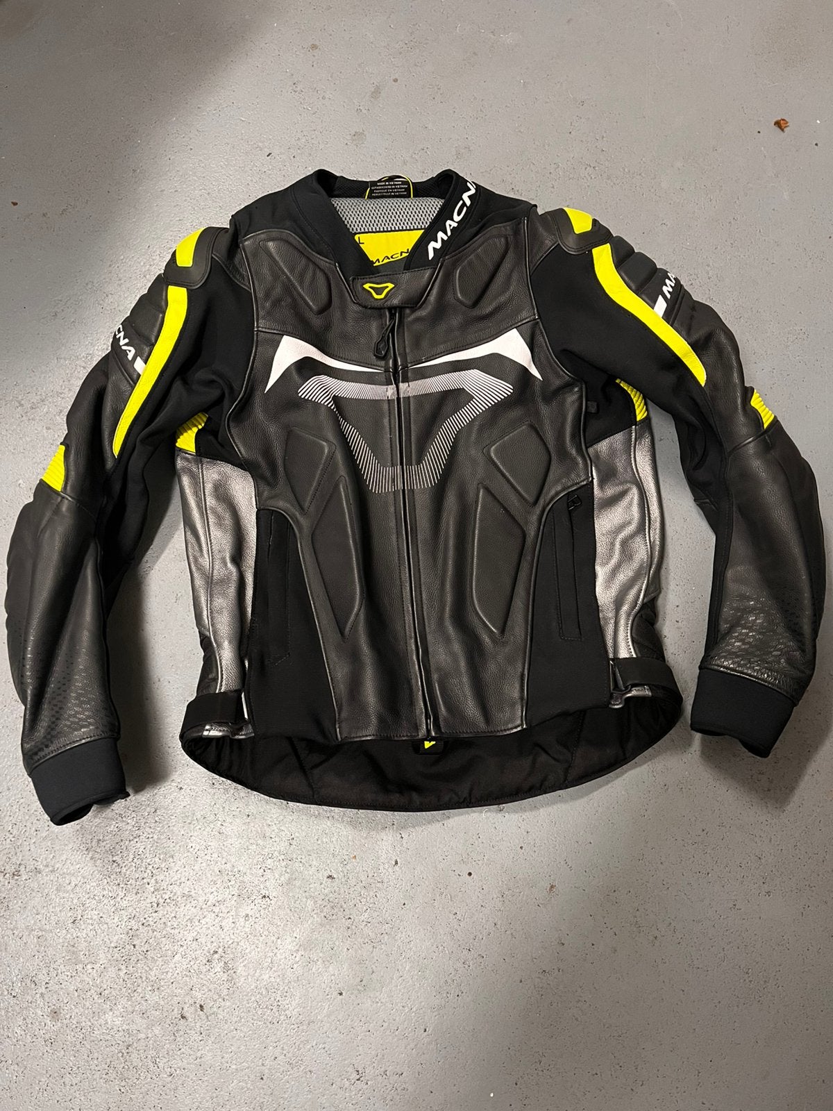 Macna Voltage leren heren motorjas - maat L, Ophalen of Verzenden, Tweedehands, Heren, Jas | leer