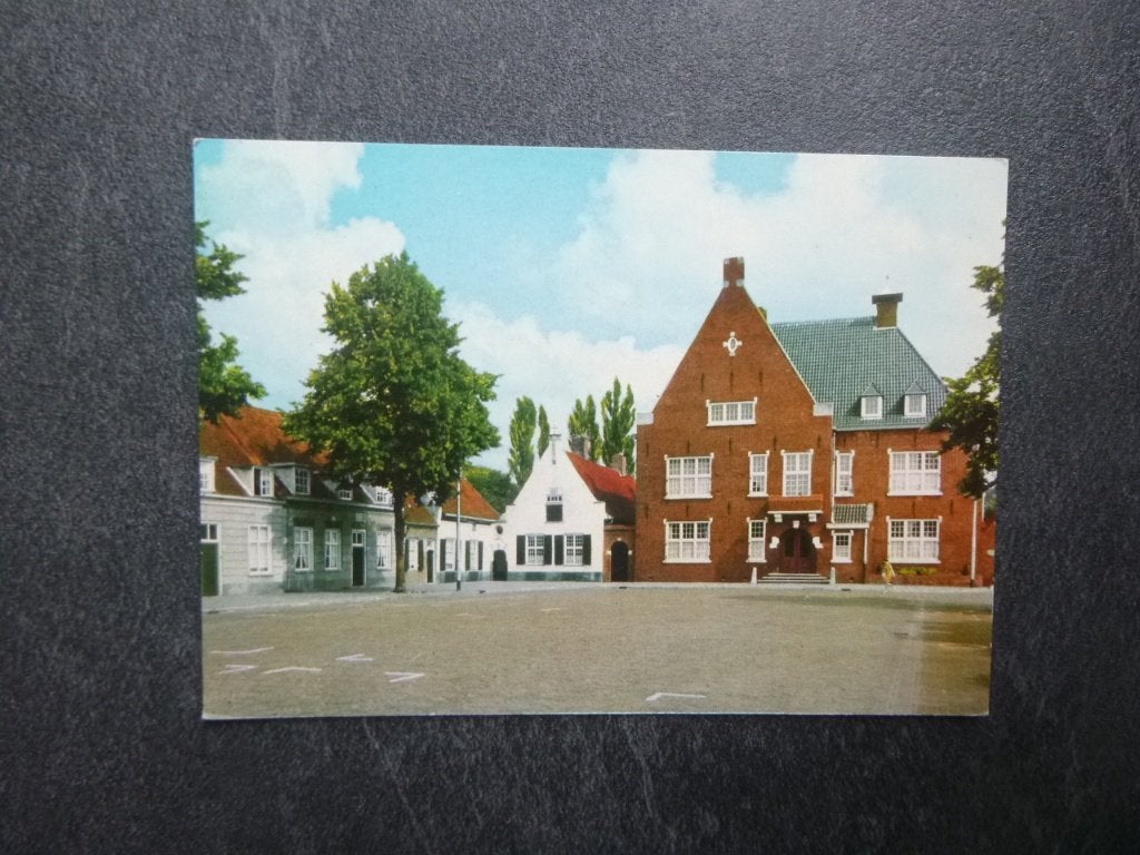 Boxtel, markt met gemeentehuis 1974, Verzenden, 1960 tot 1980, Ongelopen, Noord-Brabant