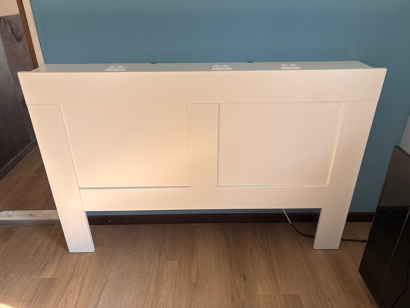 Wit Ikea Bremnes hoofdbord - 170 cm breed, Ophalen, Gebruikt, Wit, Tweepersoons
