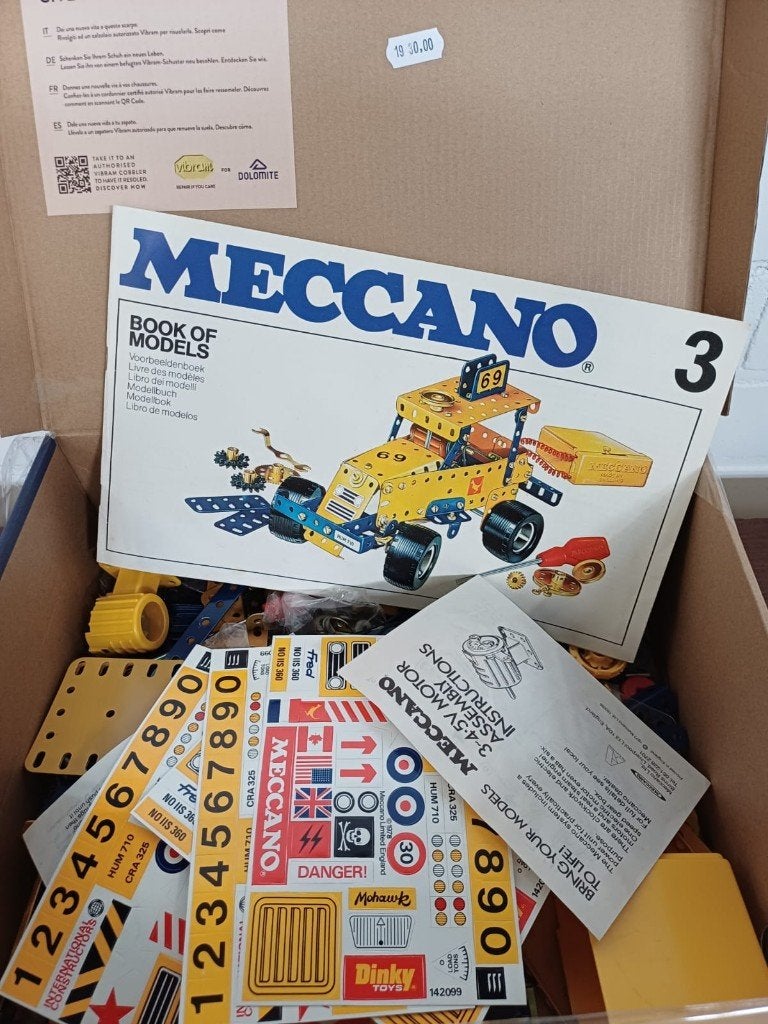 Doos voorzien van Meccano, Ophalen of Verzenden