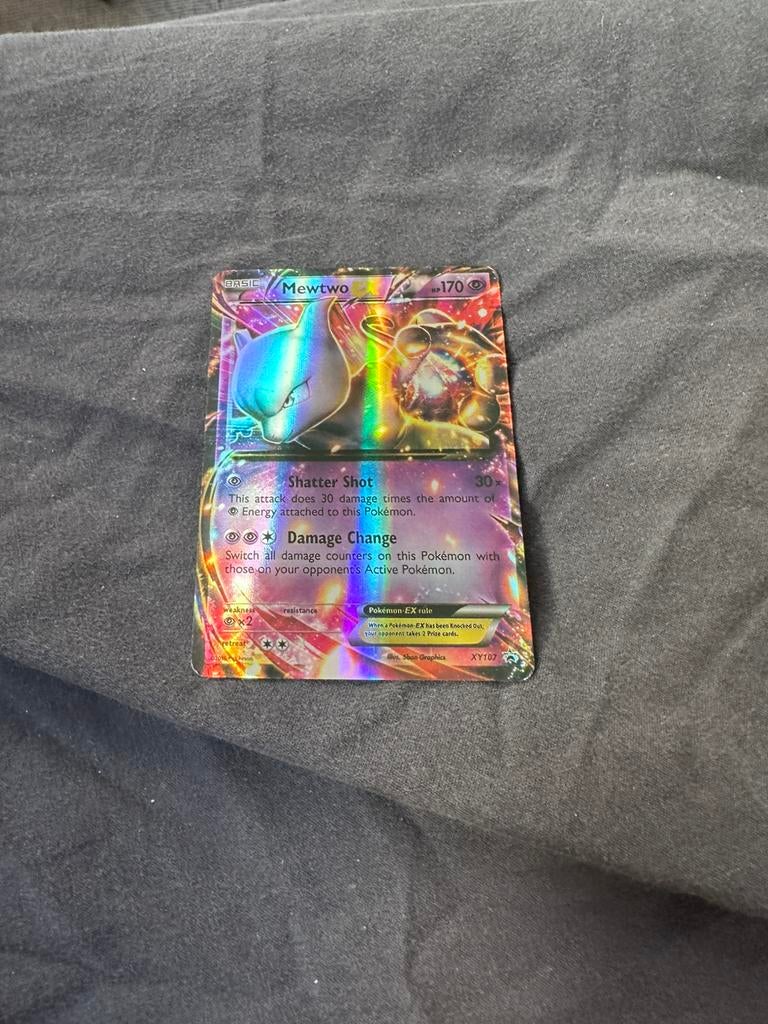 Pokemon card kaart MewtwoEX Mewtwo EX, Ophalen of Verzenden, Zo goed als nieuw